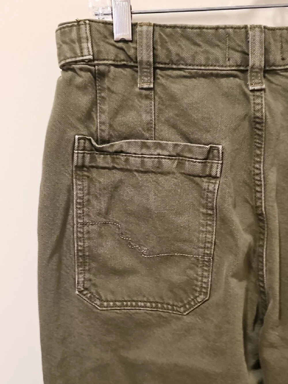Free People Palmer Wide Leg Jeans; EUC; Size 29;  Color: Greenery